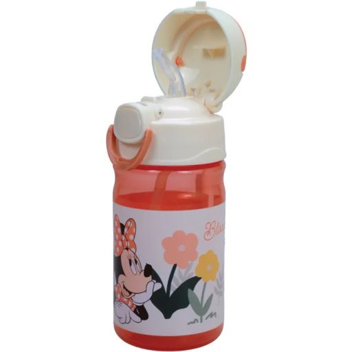 Disney Minnie Floral műanyag kulacs akasztóval 350ml