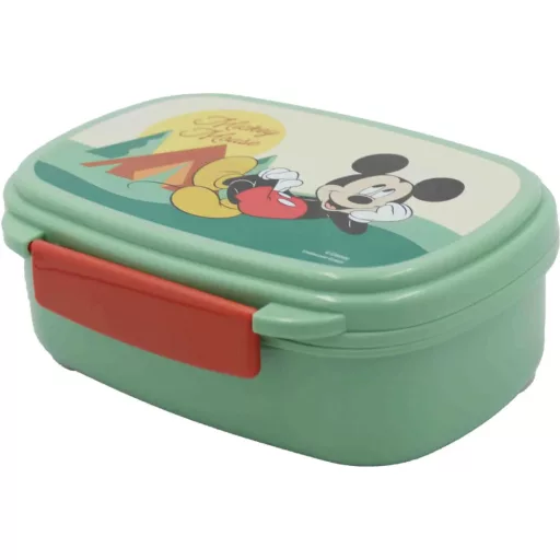 Disney Mickey Nature szendvicsdoboz + evőeszköz szett