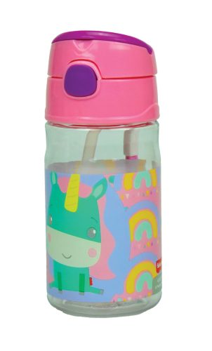 Fisher-Price Unikornis műanyag kulacs akasztóval 350ml