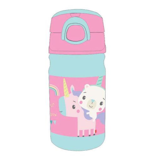 Fisher-Price Animals Unicorn műanyag kulacs akasztóval 350ml