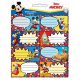 Disney Mickey füzetcímke 16db-os