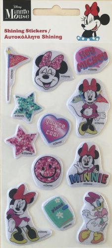 Disney Minnie csillogó pufi szivacs matrica szett