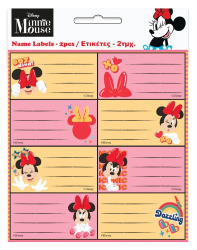 Disney Minnie Wink füzetcímke 16db-os