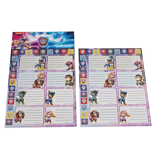 Mancs Őrjárat Power Up füzetcímke matricával 16 db-os