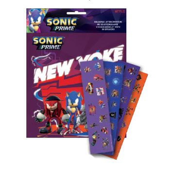Sonic, a sündisznó matricás album 50 db matricával