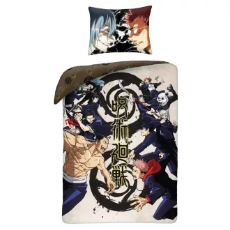 Jujutsu Kaisen Battle ágyneműhuzat 140×200cm, 65x65cm microfibre