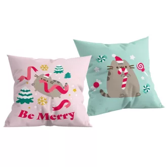 Pusheen Be Merry párna, díszpárna 40x40cm