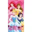 Disney Hercegnők Heart fürdőlepedő, strandtörölköző (70x140cm)