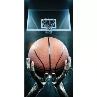 Basketball, Kosárlabda fürdőlepedő, strandtörölköző 70x140cm