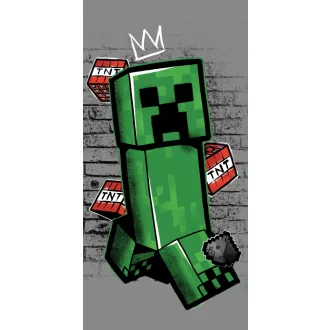 Minecraft Metro Art Creeper fürdőlepedő, strandtörölköző (70x140cm)