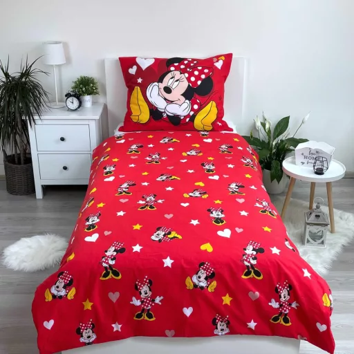 Disney Minnie Love & Stars ágyneműhuzat 140×200cm, 70×90cm