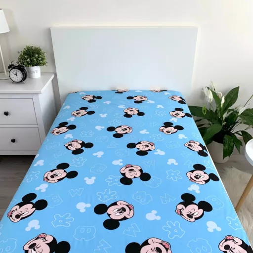 Disney Mickey gumis lepedő 90x200cm