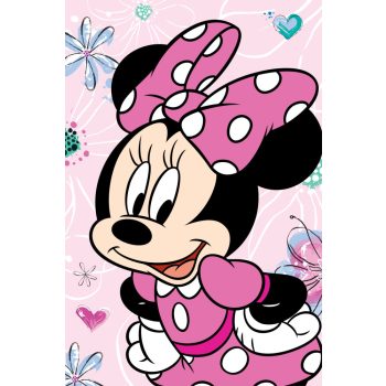 Disney Minnie Flowers mikroflanel takaró (100x150cm)