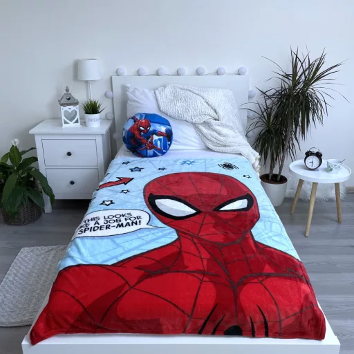 Pókember Star mikroflanel takaró (100x150cm)
