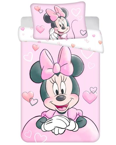 Disney Minnie Powder pink gyerek ágyneműhuzat (100×135cm, 40×60cm)