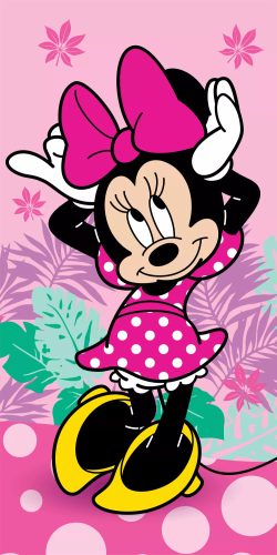 Disney Minnie Pretty in Pink fürdőlepedő, strand törölköző (70x140cm)