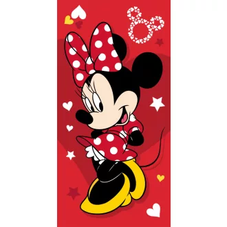 Disney Minnie Pretty in Red fürdőlepedő, strandtörölköző (70x140cm)