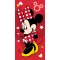 Disney Minnie Pretty in Red fürdőlepedő, strandtörölköző (70x140cm)