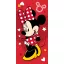 Disney Minnie Pretty in Red fürdőlepedő, strandtörölköző (70x140cm)