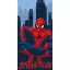 Pókember City fürdőlepedő, strandtörölköző (70x140cm)