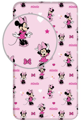 Disney Minnie Pretty in Pink gumis lepedő (90x200cm)