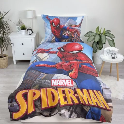 Pókember City Glider ágyneműhuzat 140×200cm, 70×90cm