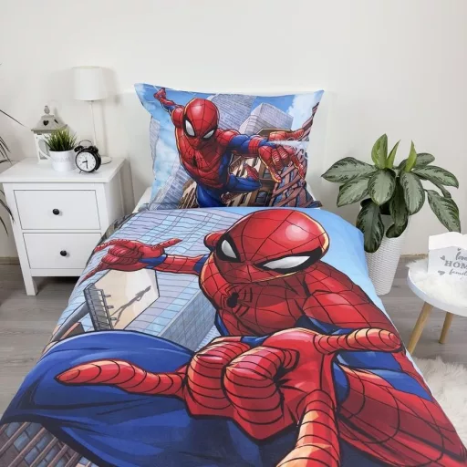 Pókember City Glider ágyneműhuzat 140×200cm, 70×90cm