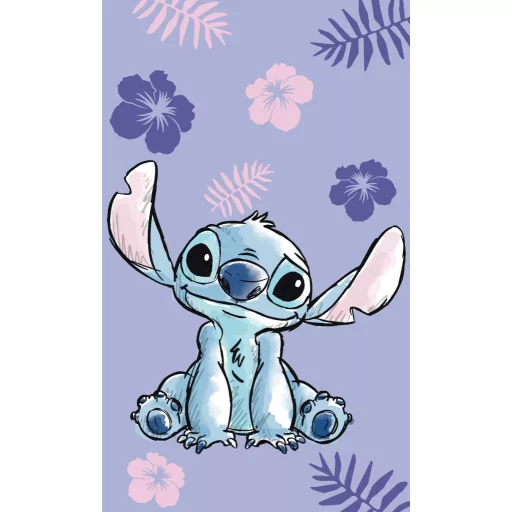Disney Lilo és Stitch, a csillagkutya Blooming kéztörlő, arctörlő, törölköző ((30x50cm))