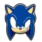 Sonic, a sündisznó Smirk formapárna, díszpárna 29x35cm
