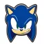 Sonic, a sündisznó Smirk formapárna, díszpárna 29x35cm
