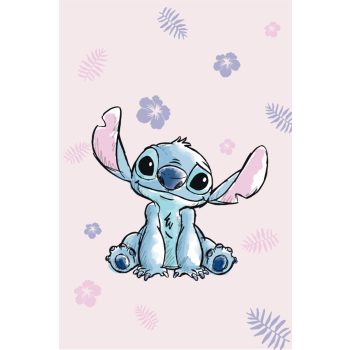 Disney Lilo és Stitch, A csillagkutya Pink mikroflanel takaró 100x150 cm