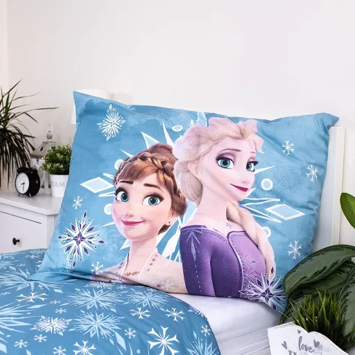 Disney Jégvarázs White Snowflake gyerek ágyneműhuzat 100×135cm, 40×60cm