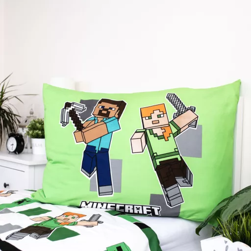 Minecraft Out of the Box ágyneműhuzat 140×200cm, 70×90cm microfibre