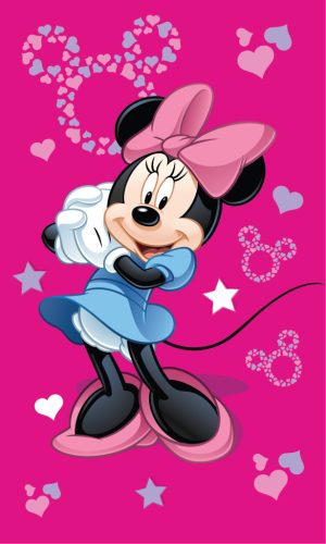 Disney Minnie Pink kéztörlő, arctörlő, törölköző 30x50 cm