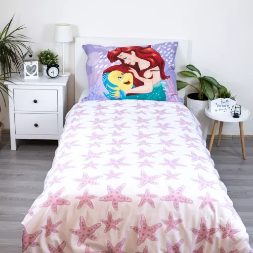 Disney Hercegnők Ariel Pink ágyneműhuzat 140×200cm, 70×90cm