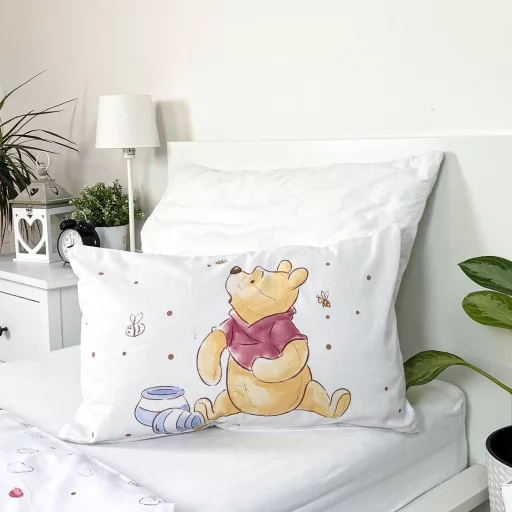 Disney Micimackó Birthday Party gyerek, ovis ágyneműhuzat 100×135 cm, 40×60 cm