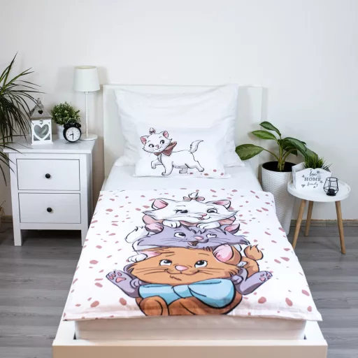 Disney Marie Friends gyerek, ovis ágyneműhuzat 100×135cm, 40×60cm