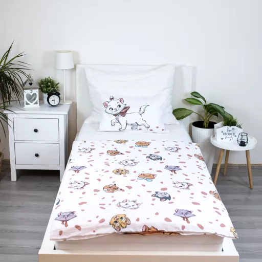 Disney Marie Friends gyerek, ovis ágyneműhuzat 100×135cm, 40×60cm