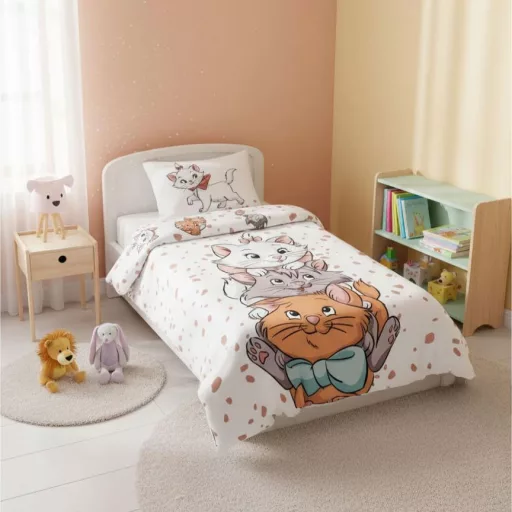 Disney Marie Friends gyerek, ovis ágyneműhuzat 100×135cm, 40×60cm