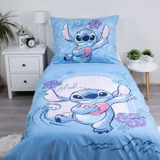 Disney Lilo és Stitch, A csillagkutya Wave ágyneműhuzat 140×200cm, 70×90cm