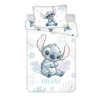 Disney Lilo és Stitch, A csillagkutya Ohana White gyerek ágyneműhuzat 100×135cm, 40×60cm