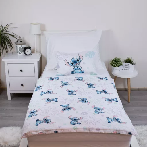 Disney Lilo és Stitch, A csillagkutya Ohana White gyerek ágyneműhuzat 100×135cm, 40×60cm