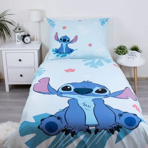 Disney Lilo és Stitch, A csillagkutya Blue ágyneműhuzat 140×200cm, 70×90cm