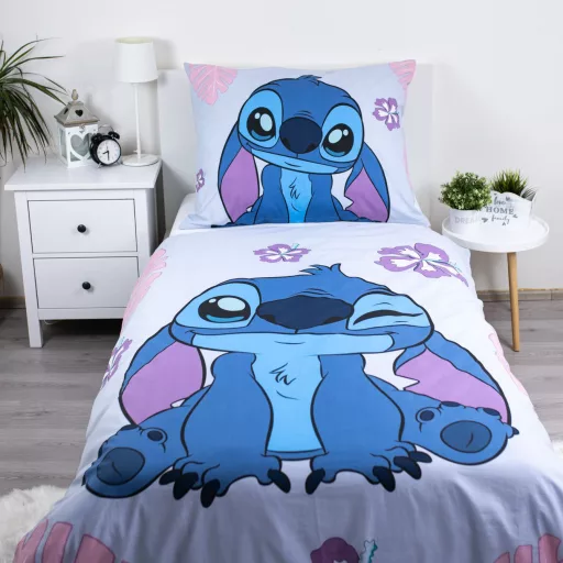 Disney Lilo és Stitch, A csillagkutya Cute ágyneműhuzat 140×200cm, 70×90cm