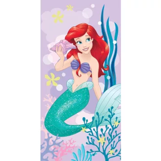 Disney Hercegnők Ariel Pink fürdőlepedő, strandtörölköző 70x140 cm