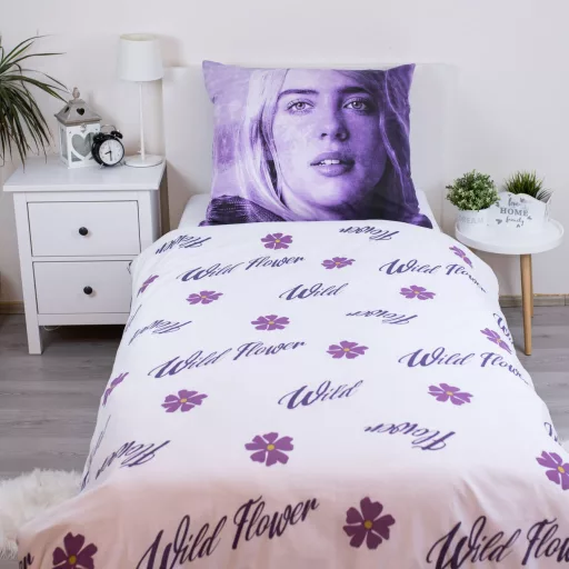 Billie Eilish Wild Flower ágyneműhuzat 140×200cm, 70×90cm