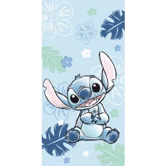 Disney Lilo és Stitch, A csillagkutya Ohana Blue fürdőlepedő, strandtörölköző 70x140 cm