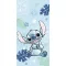 Disney Lilo és Stitch, A csillagkutya Ohana Blue fürdőlepedő, strandtörölköző 70x140 cm