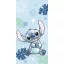 Disney Lilo és Stitch, A csillagkutya Ohana Blue fürdőlepedő, strandtörölköző 70x140 cm