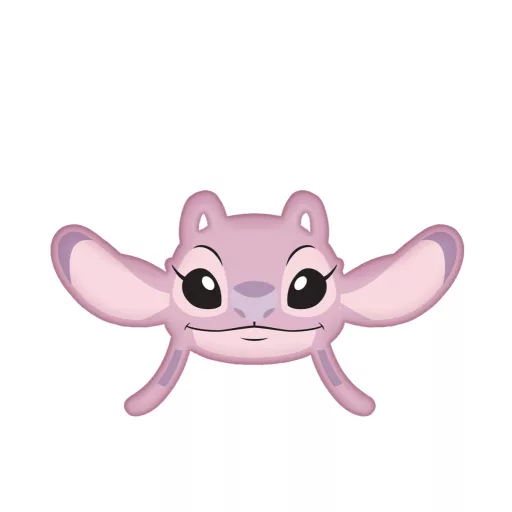 Disney Lilo és Stitch, A csillagkutya Angel Pink 3D formapárna, díszpárna 35cm